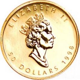 canadian maple leaf 1 oz gold coin canadian maple leaf 1 oz gold coin