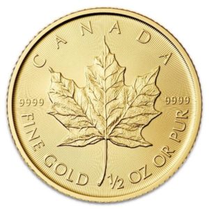 half oz canadian gold leaf maple coin